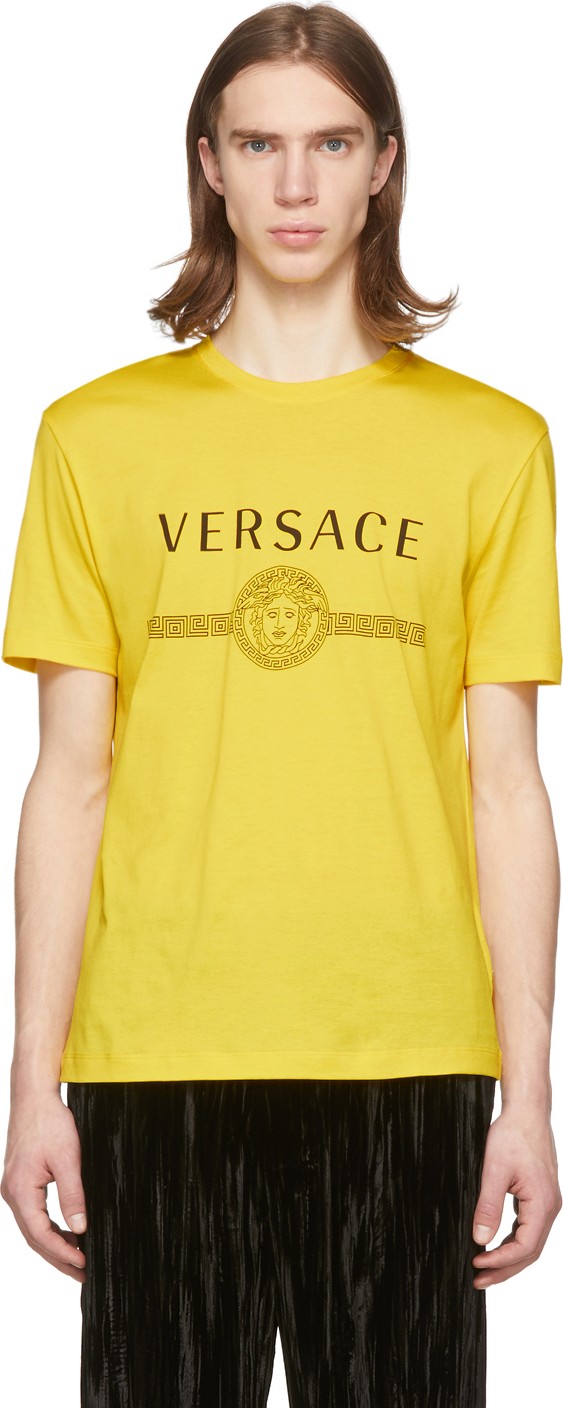 Versace Yellow Medusa Logo T-Shirt