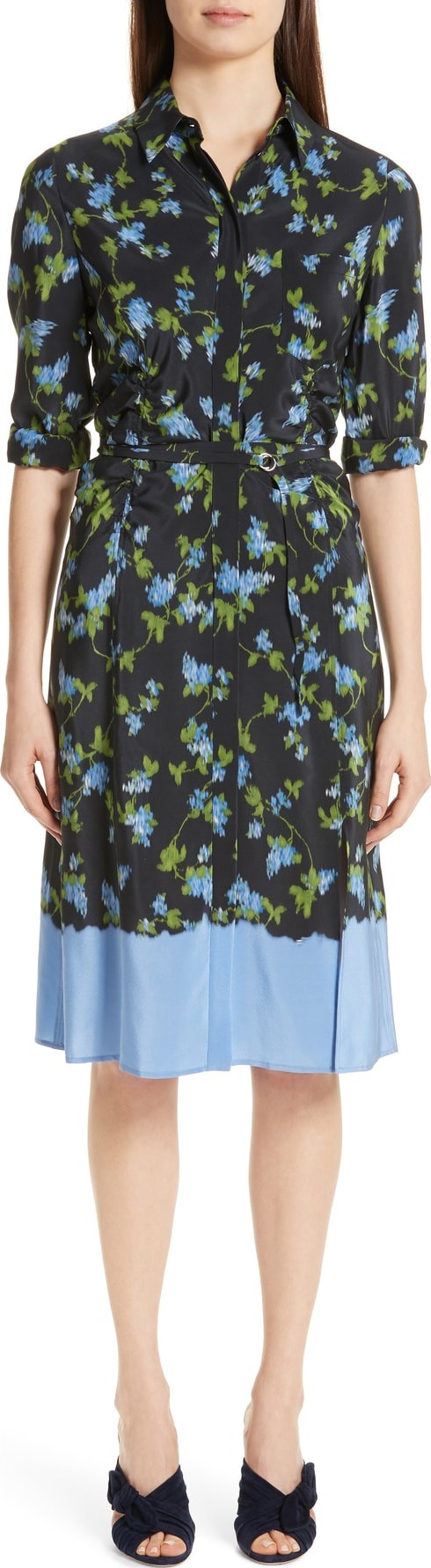 Altuzarra Floral Print Silk Dress