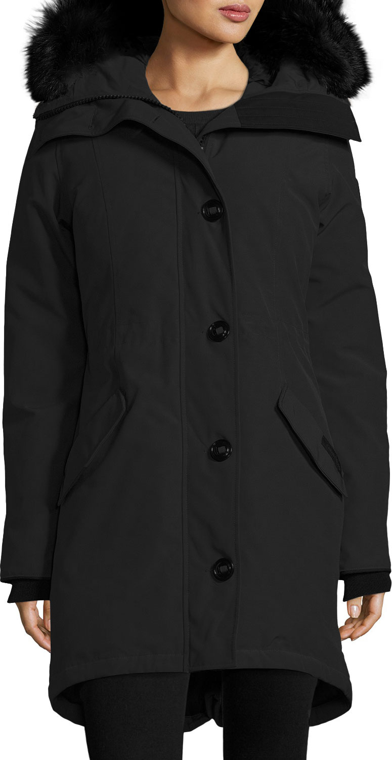 Canada Goose Rossclair Tech Parka Jacket w/ Fur