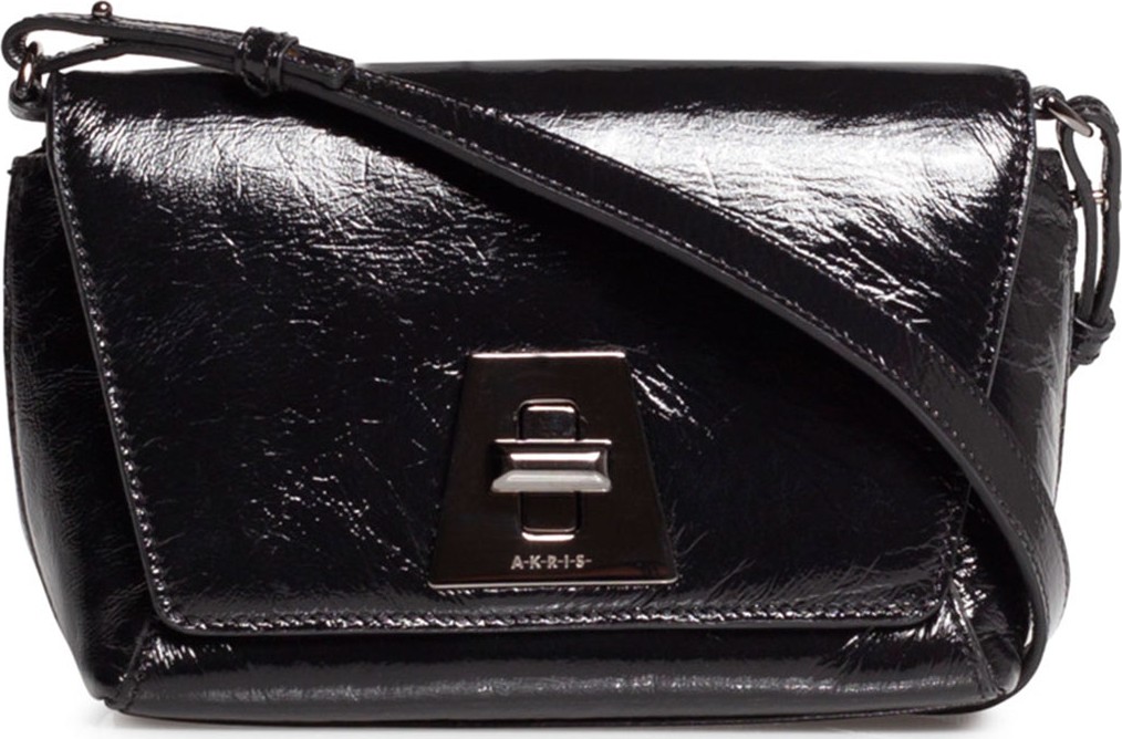 Akris Anouk Little Day Crinkle Patent Crossbody Bag