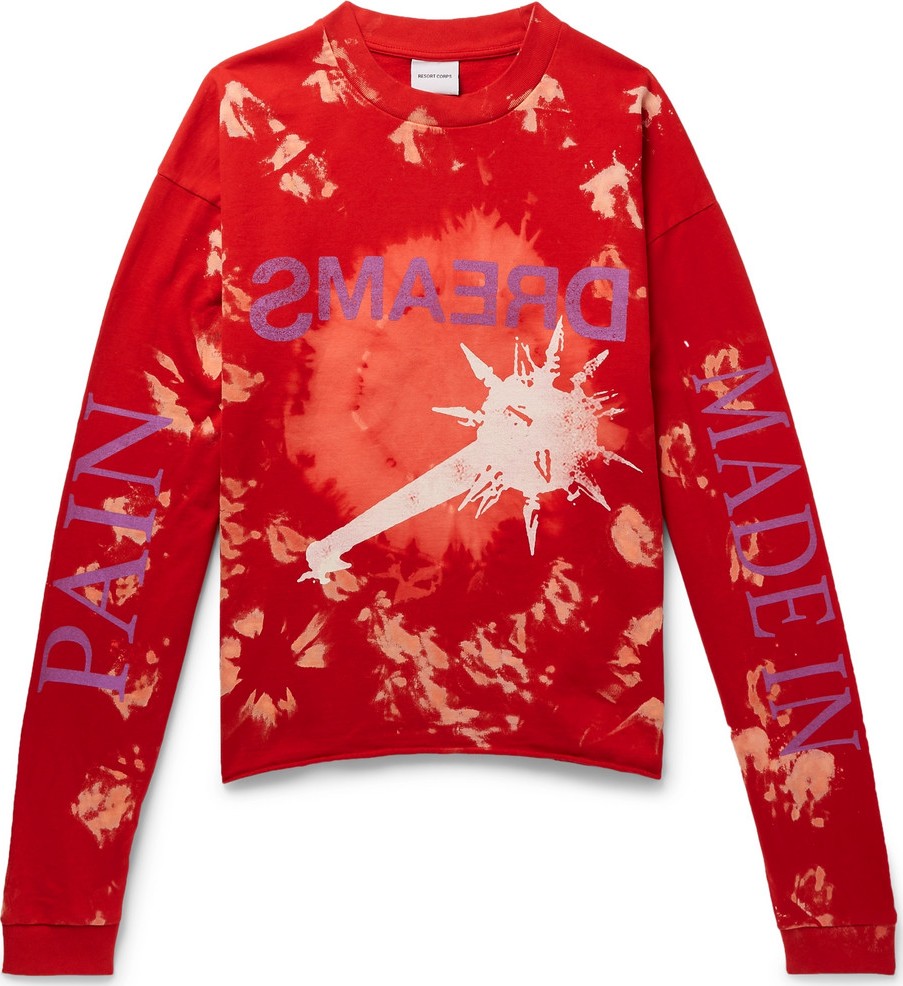 Resort Corps Printed Tie-Dyed Cotton-Jersey T-Shirt