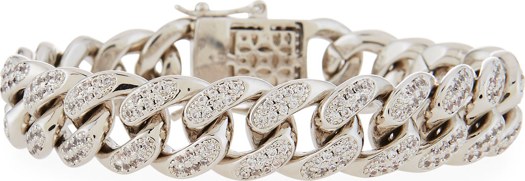 Fallon Armure Pave Curb Chain Bracelet