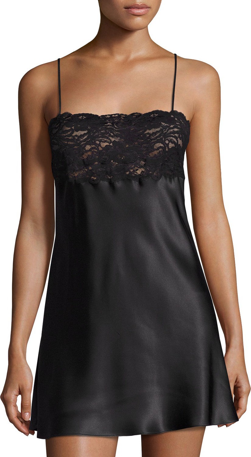 Christine Lingerie Lace-Trim Chemise