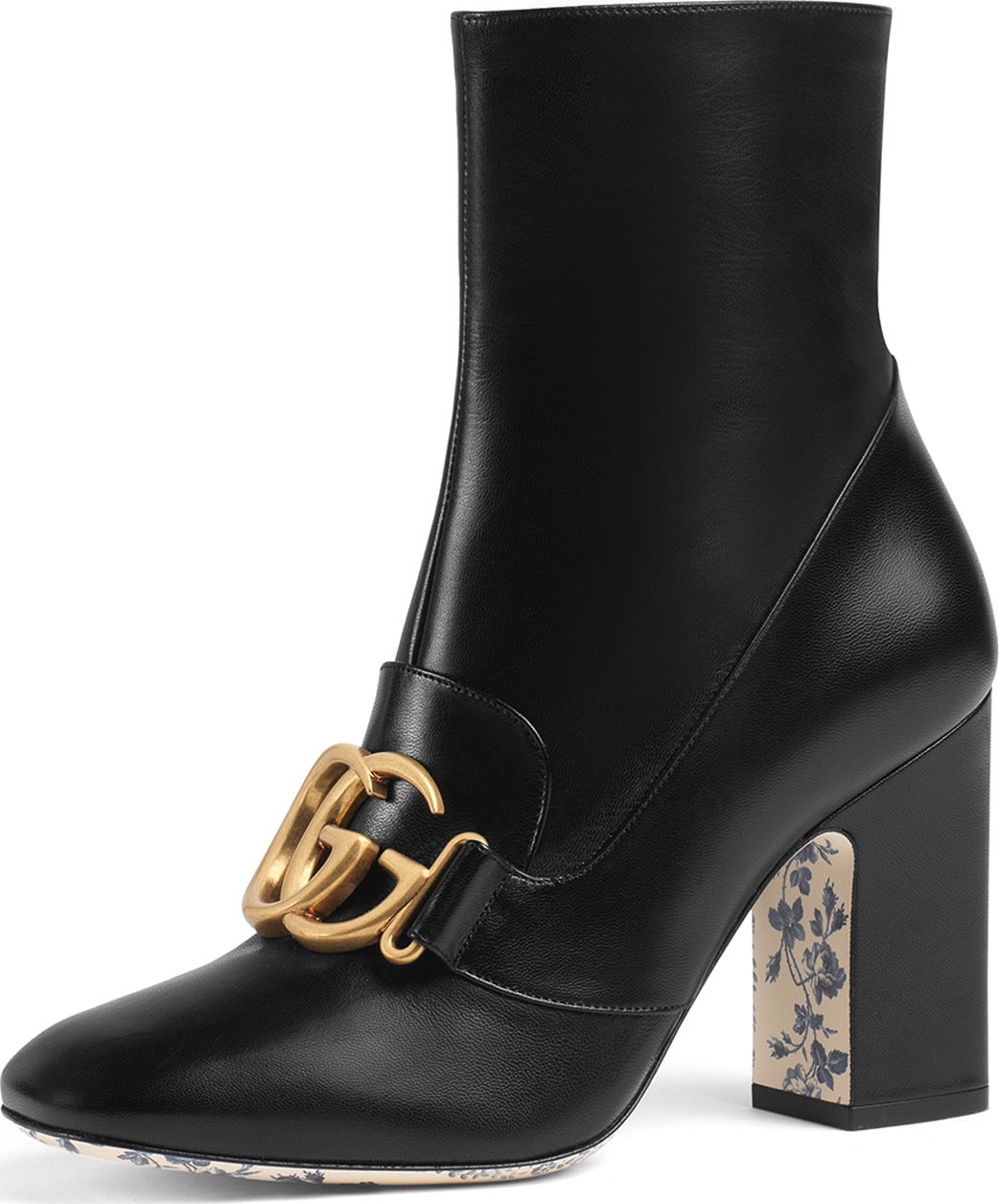 Gucci Smooth Leather GG Booties