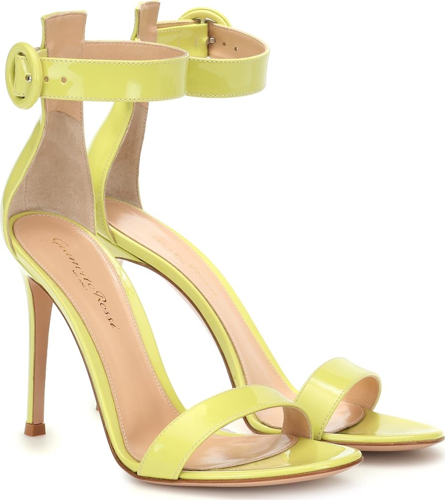 Gianvito Rossi Portofino 105 leather sandals
