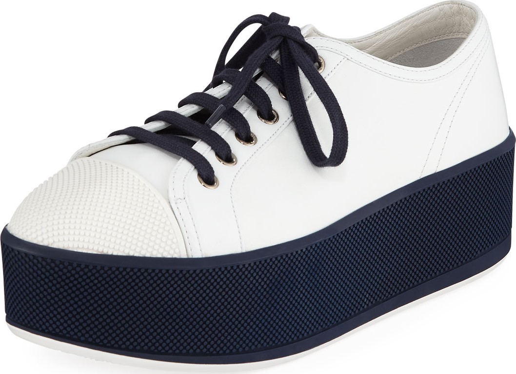 Prada Lace-Up Platform Sneakers