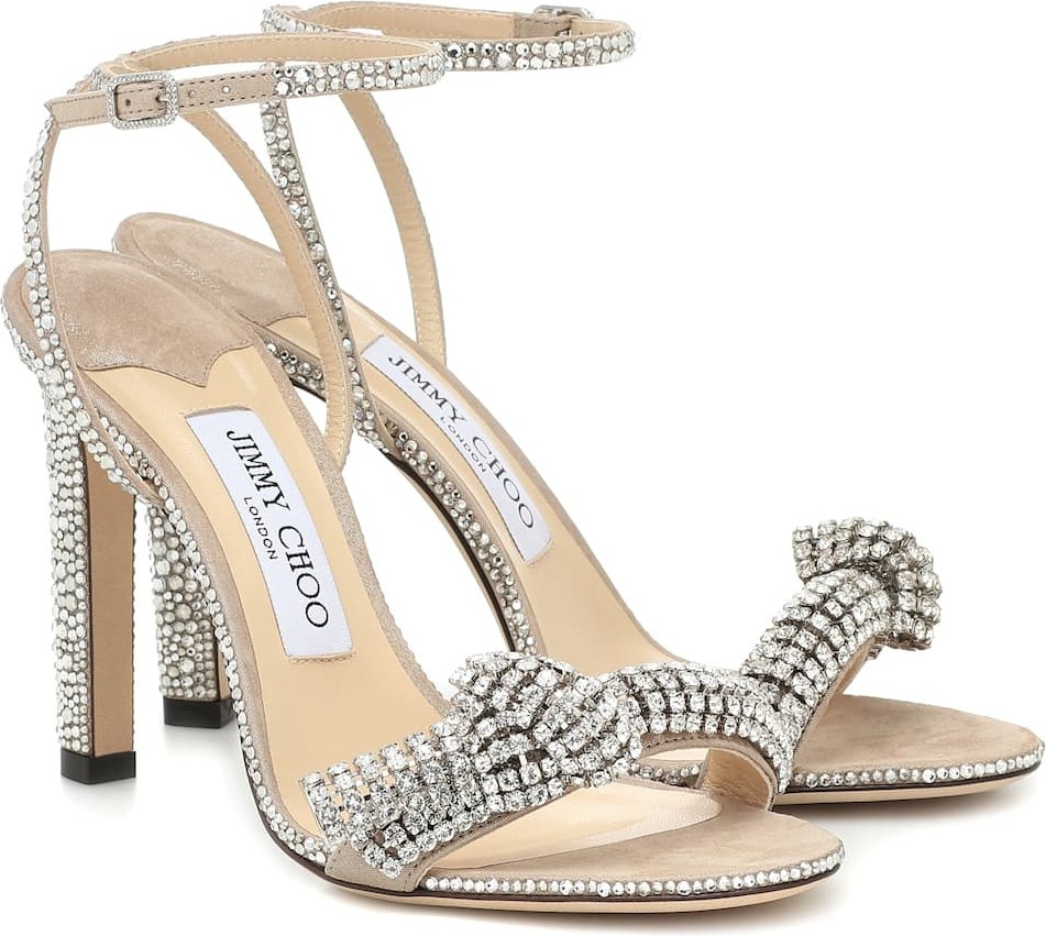 Jimmy Choo Thrya 100 suede sandals