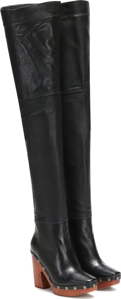 Jacquemus Les Bottes Sabots Hautes leather boots
