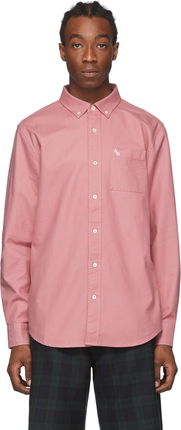 Aimé Leon Dore Pink Solid Oxford Shirt Aimé Leon Dore Pink Solid Oxford Shirt