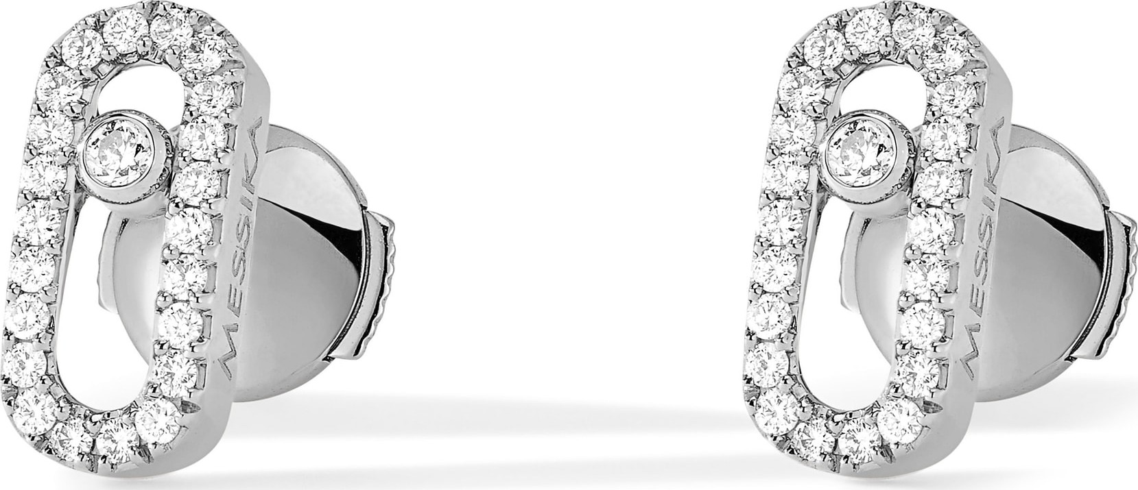 Messika Move Uno Pavé Diamond Stud Earrings