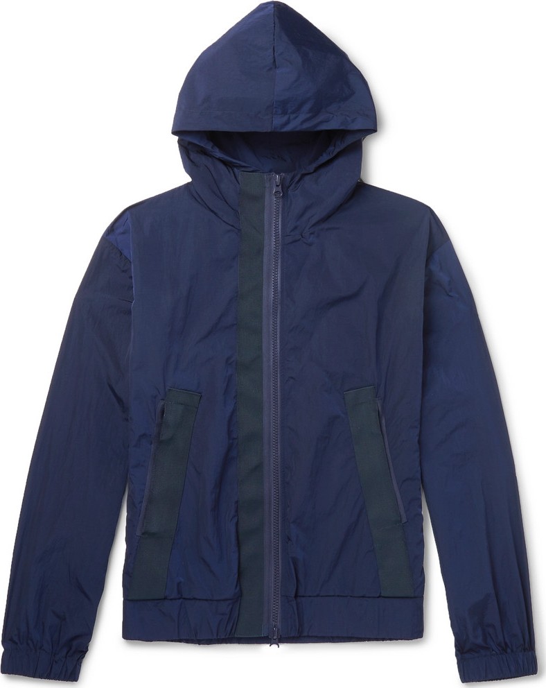 Barena Webbing-Trimmed Shell Hooded Jacket