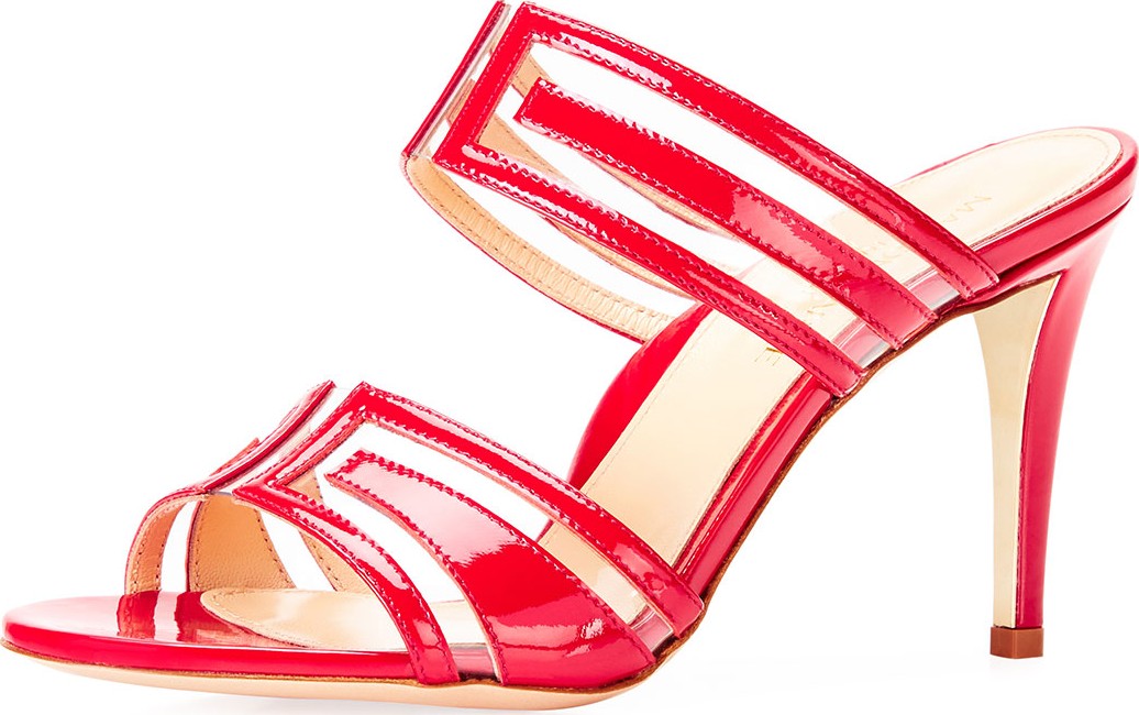 Marion Parke Larkin Geometric PVC Slide Sandals