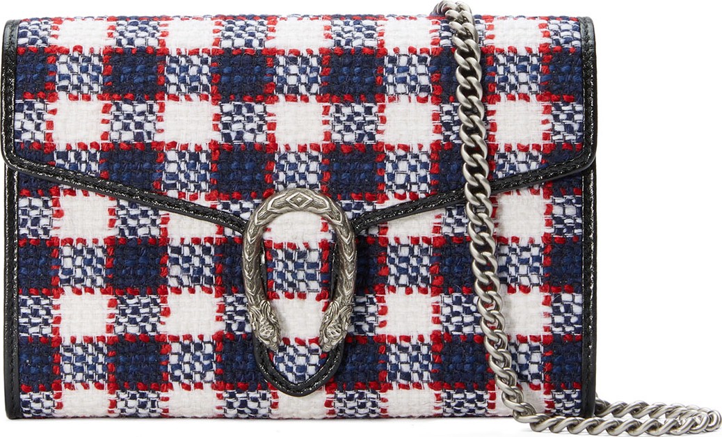 Gucci Dionysus Tweed Wallet on Chain