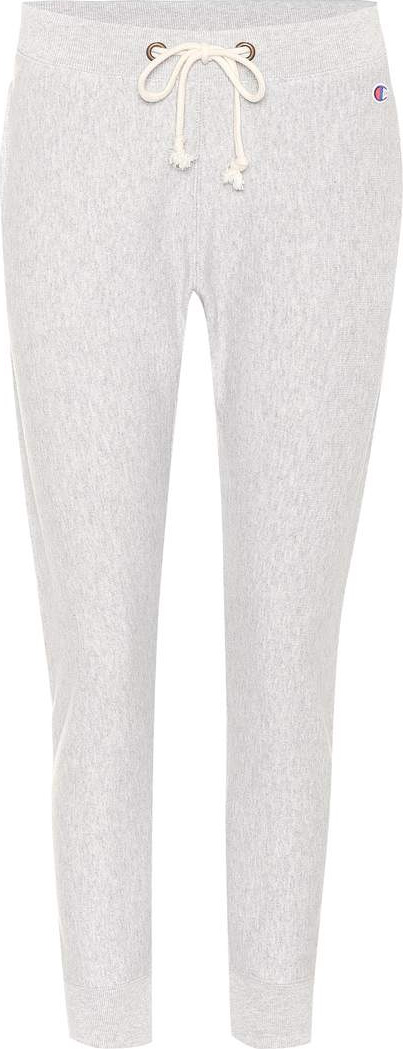 Champion Cropped cotton-blend trackpants