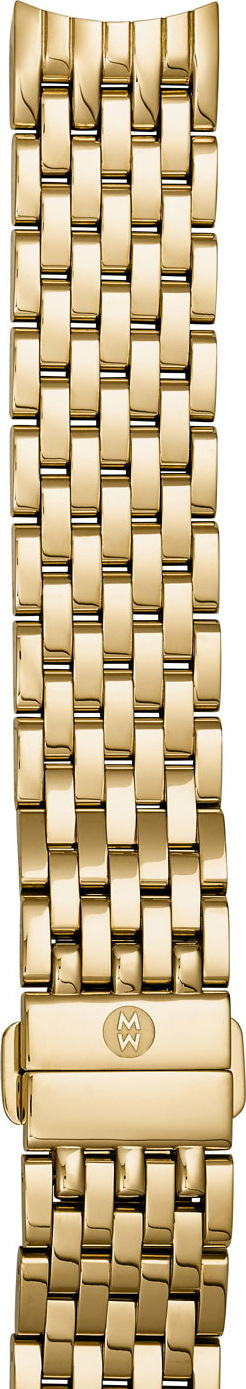 MICHELE 18K Gold-Plated 18mm Seven-Link Bracelet Strap