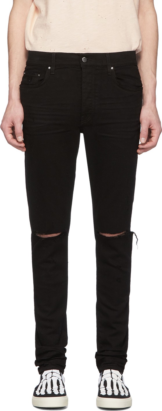 Amiri Black Slash Jeans