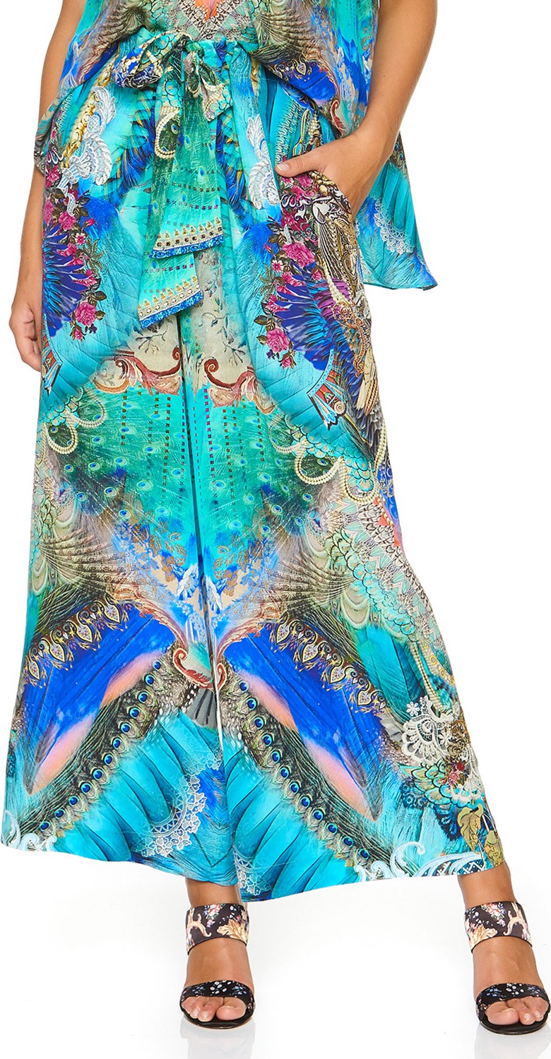 Camilla Printed Tie-Waist Lounge Pants