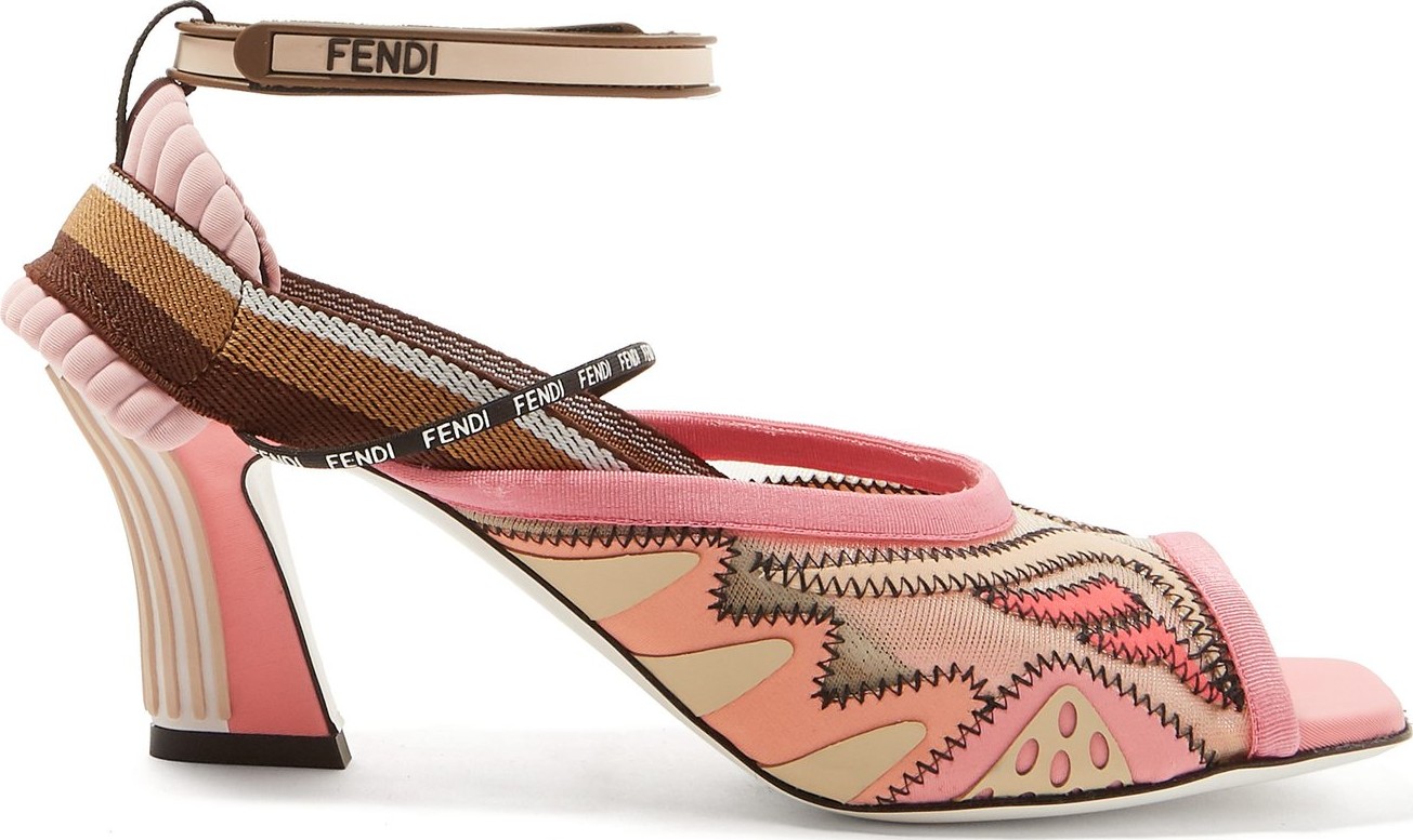 Fendi Freedom panelled neoprene sandals
