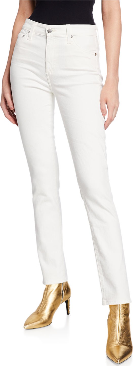 AG Jeans The Mari High-Rise Straight-Leg Jeans