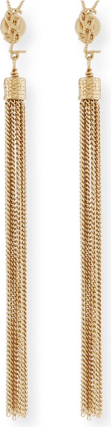 Saint Laurent Boucle Chain Dangle Earrings