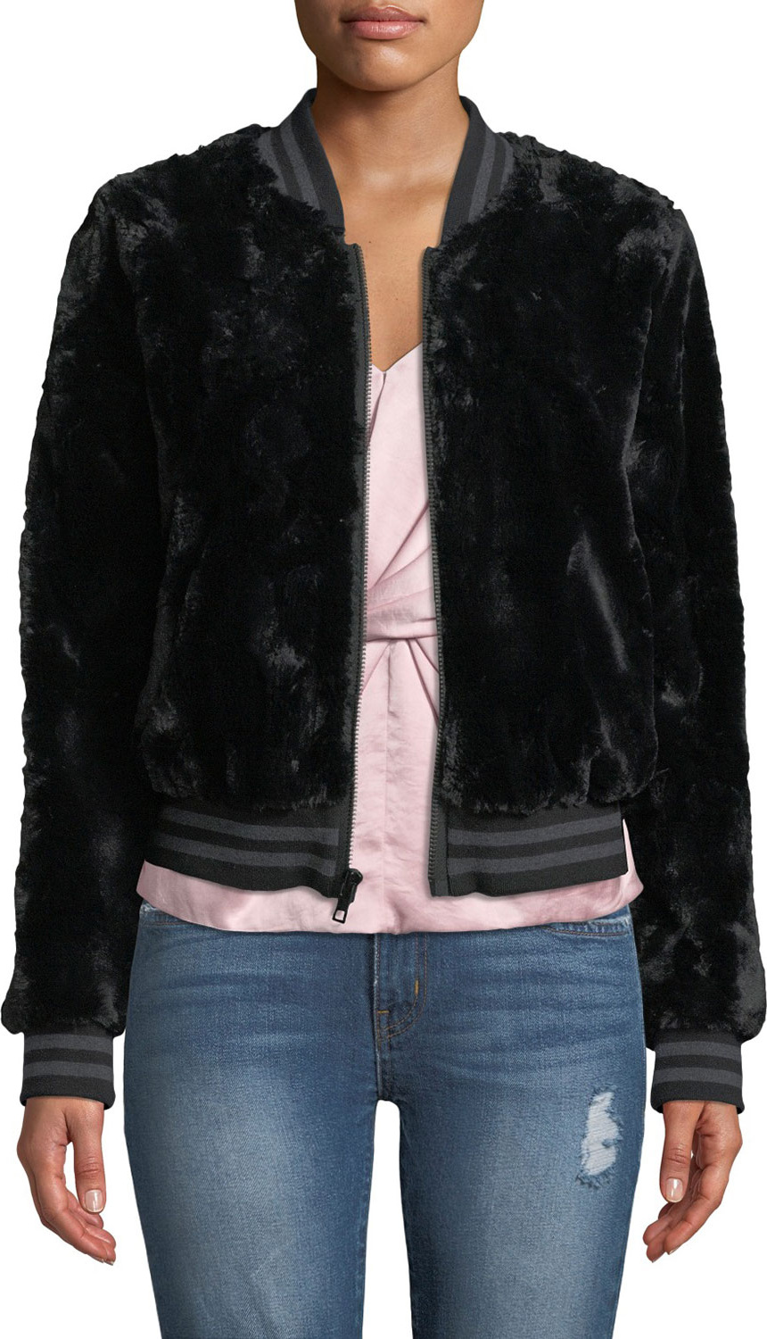 Bailey 44 Back Country Sporty Faux-Fur Bomber Jacket