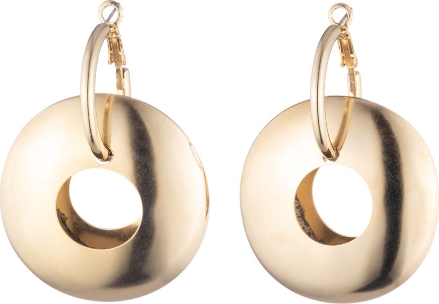 DANNIJO Lunar Wide Hoop-Drop Earrings