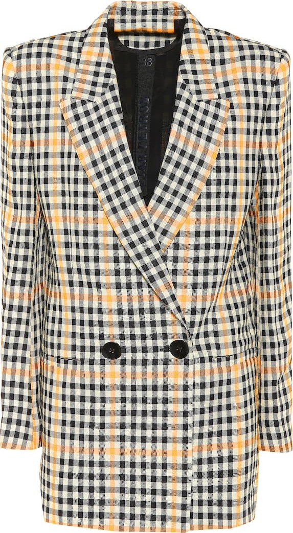 Petar Petrov Jina checked linen blazer
