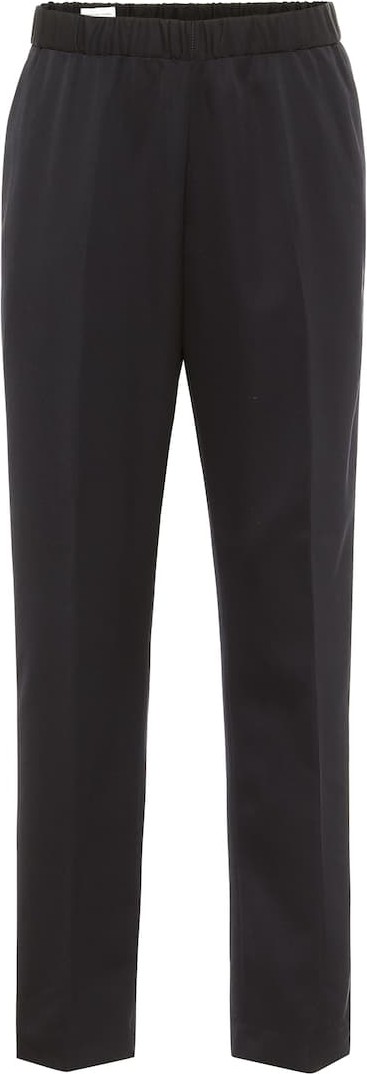 Dries Van Noten High-rise slim-leg wool pants
