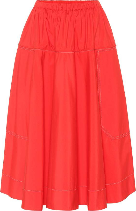 Marni Cotton midi skirt