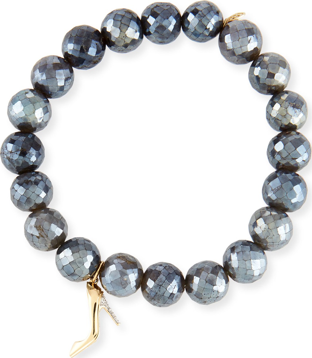 Sydney Evan Labradorite & Diamond Stiletto Bracelet