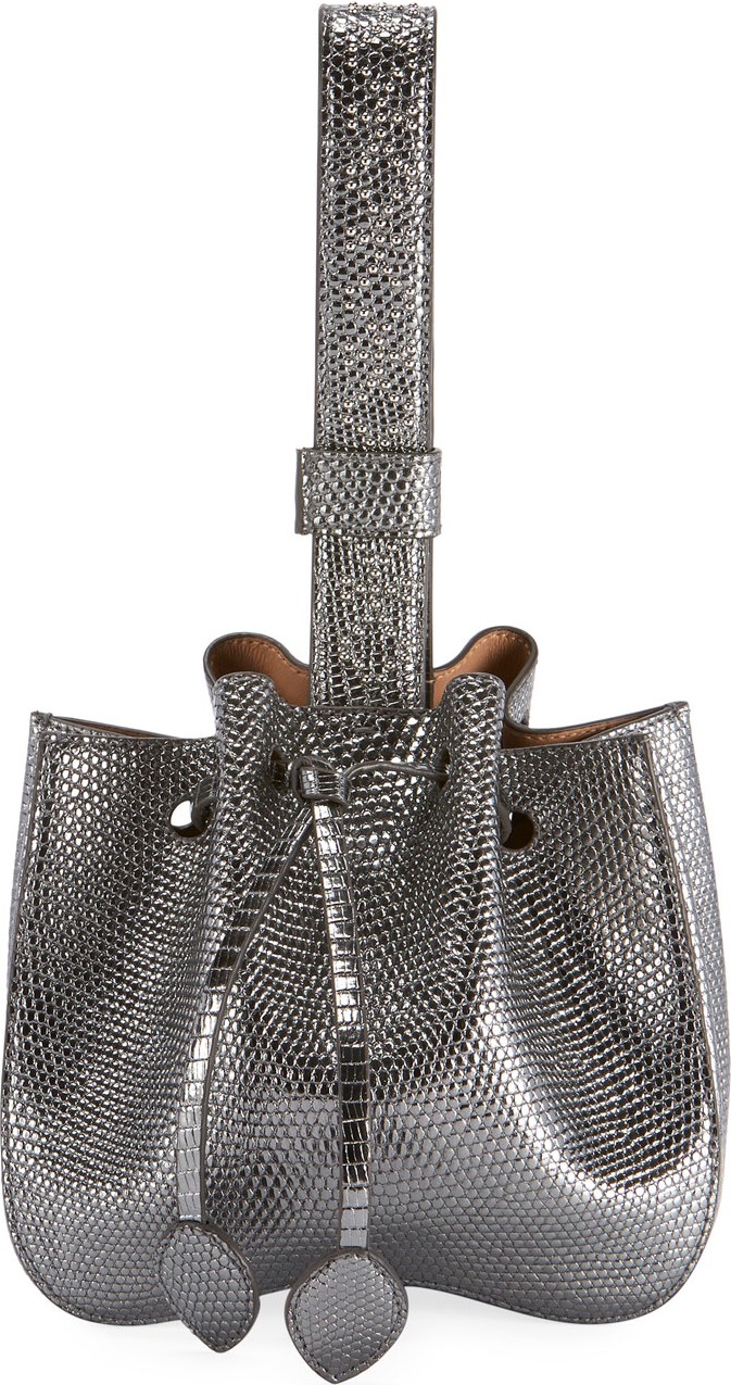 Alaïa Rose-Marie Mini Varan Bucket Bag