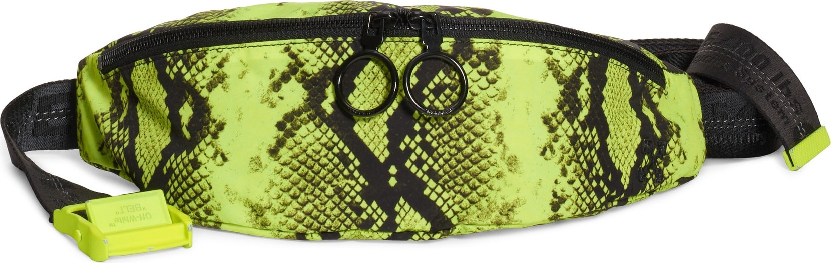 Off White Python Print Belt Bag