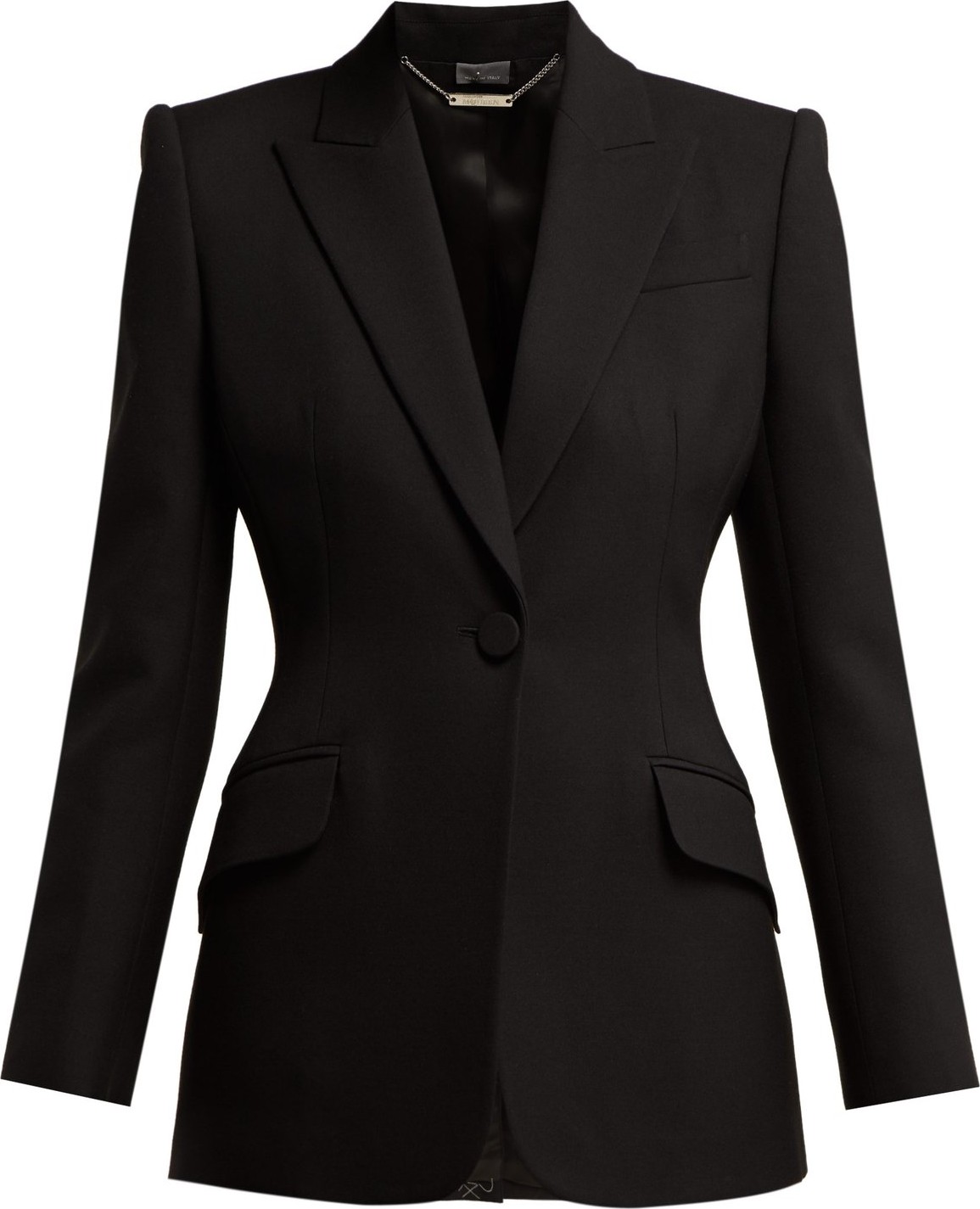 Alexander McQueen Sculptural wool-blend blazer