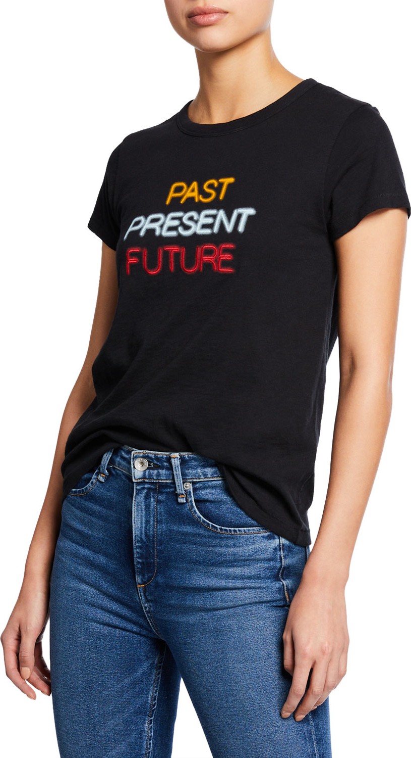 Rag & Bone Past Present Future Cotton Graphic Tee