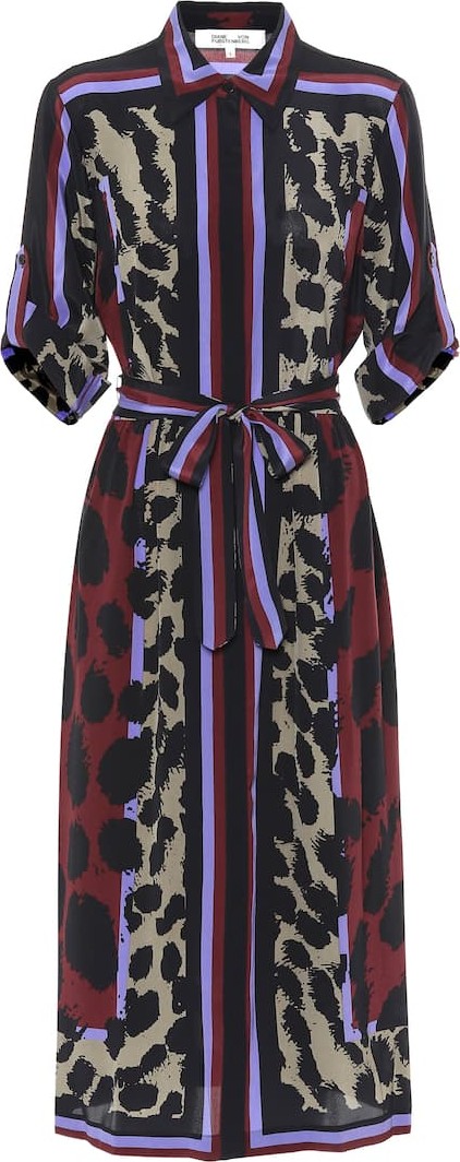 DIANE von FURSTENBERG Sogol printed silk midi dress