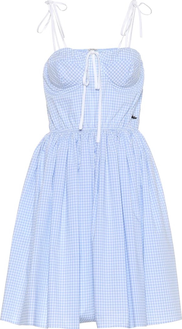 Miu Miu Gingham cotton dress