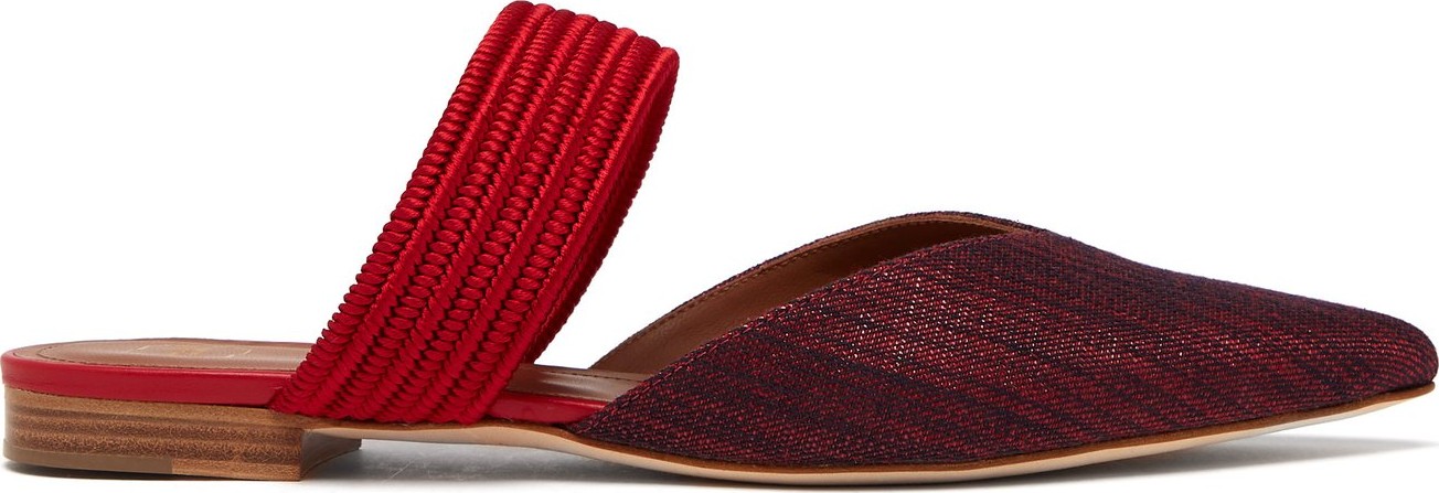 Malone Souliers Maisie point-toe canvas mules