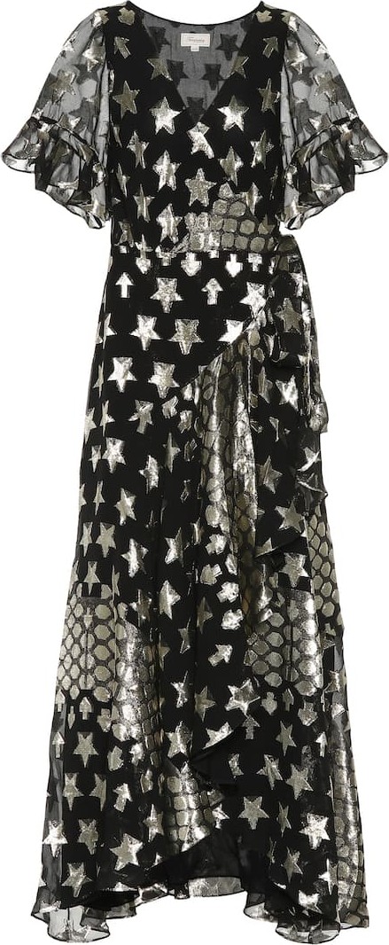 Temperley London Hetty silk-blend wrap dress
