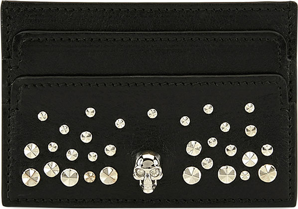 Alexander McQueen Skull Studded Card Holder