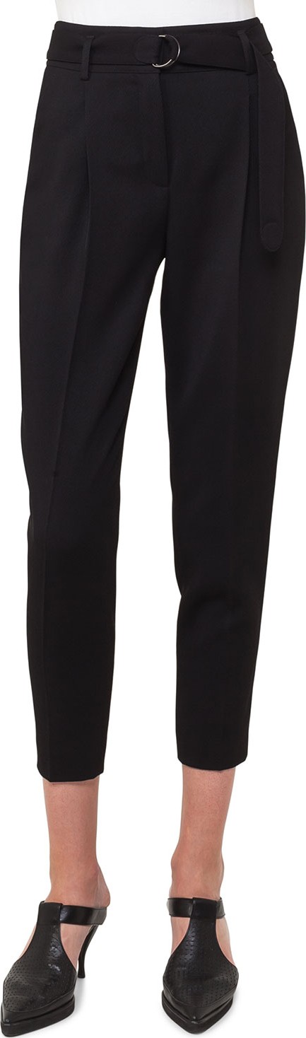 Akris Punto Fred Cropped Wool Gabardine Pants
