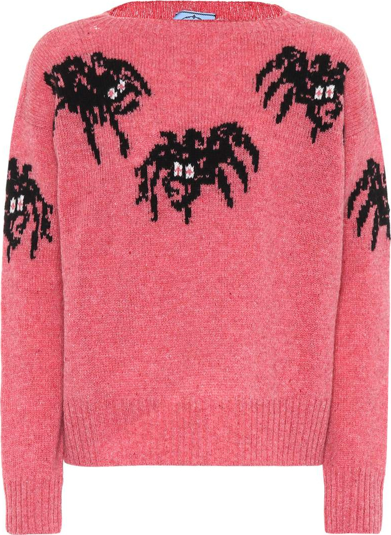 Prada Spider intarsia virgin wool sweater
