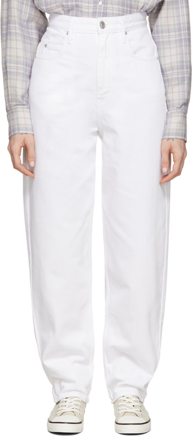Isabel Marant Etoile White Corsy Jeans