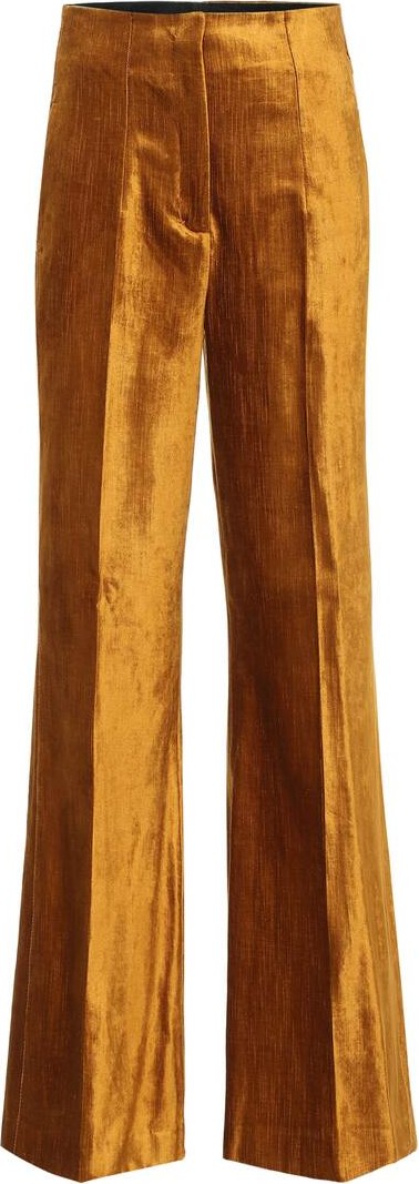 Dorothee Schumacher Glamorous wide-leg velvet pants