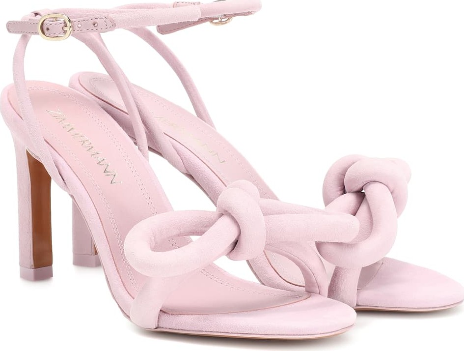 Zimmermann Sculptural Bow suede sandals