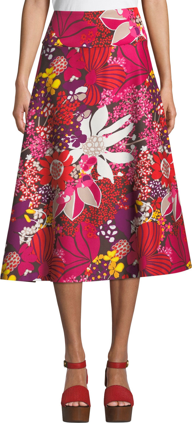 Trina Turk Sparkling 2 Skirt in Flor de Jalisco Faille