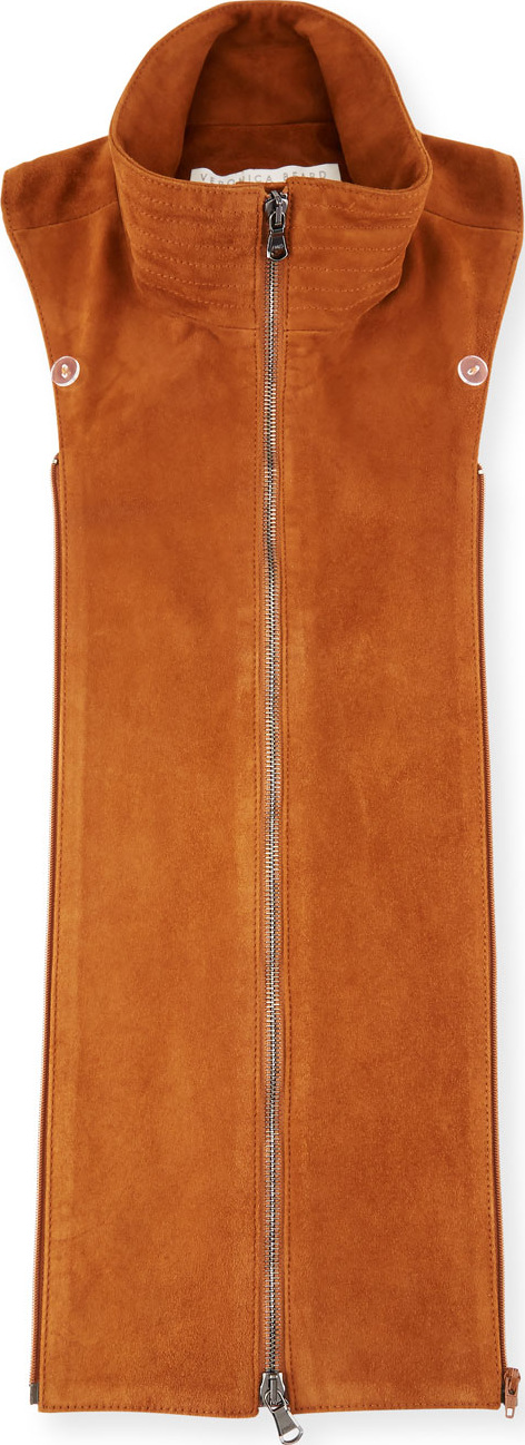 Veronica Beard Vala Leather Zip Dickey