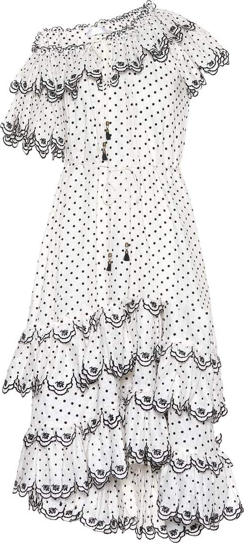 Zimmermann Jaya dotted linen dress