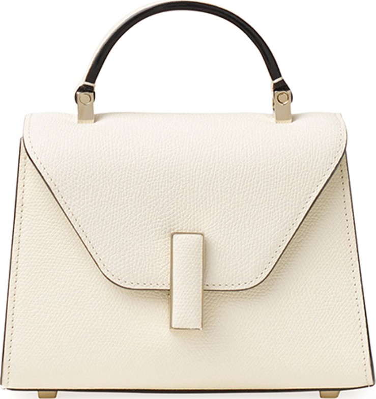 Valextra Saffiano Iside Micro Top Handle Bag