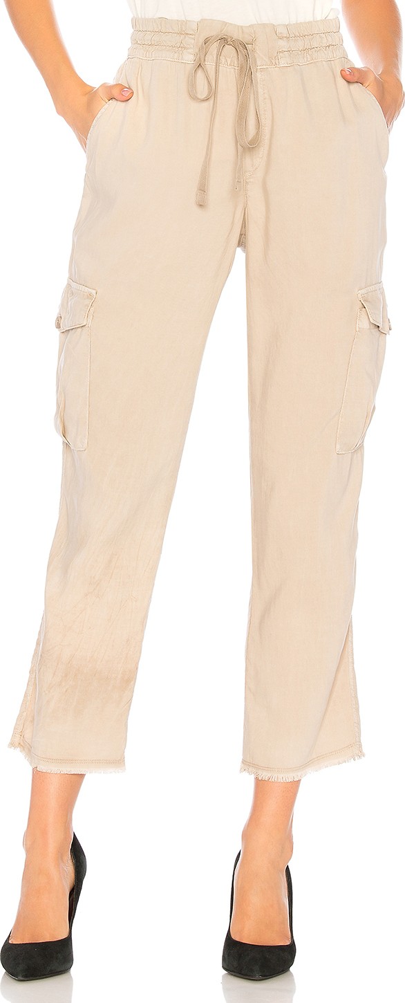 Bella Dahl Frayed Hem Utility Cargo Pant