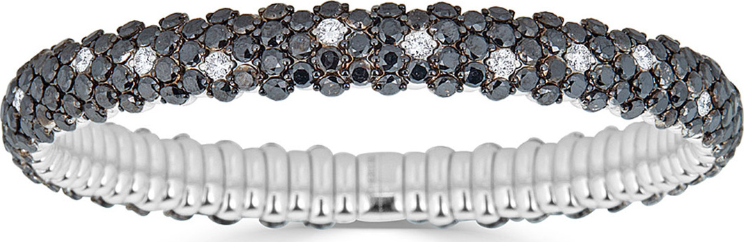 ZYDO 18k Stretch Two-Tone Diamond Bracelet